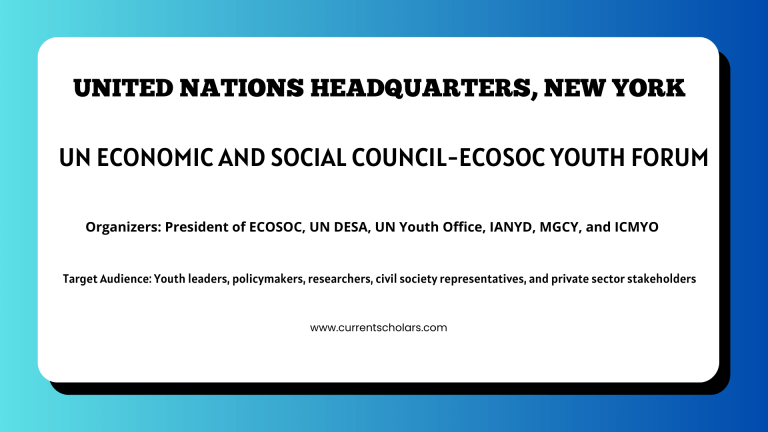 UN Economic and Social Council-ECOSOC Youth Forum