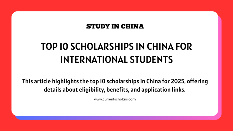 Top 10 Scholarships in China